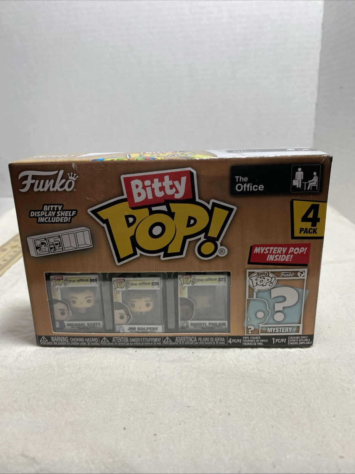 The Office Funko Bitty Pop! Michael Scott, Jim Halpert, Darryl Philbin + Mystery