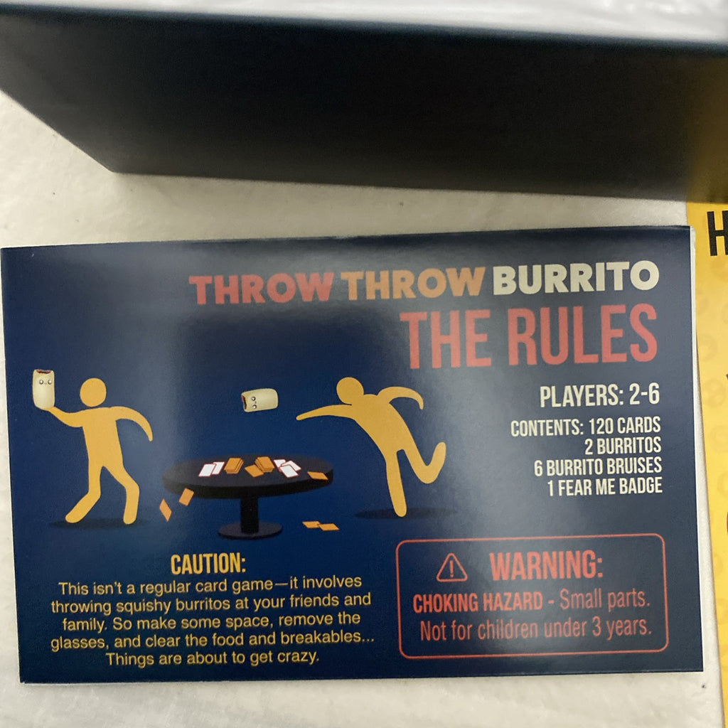 Throw Throw Burrito Game Extreme Outdoor Edition New Dodgeball Party Game