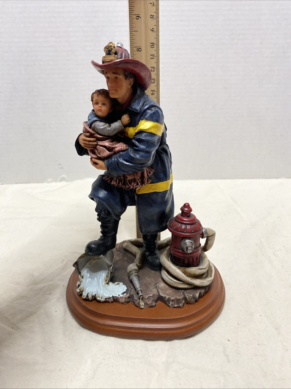 Firefighter Vanmark Hero Red Hats of Courage Figurine 1997 Fireman  No Box