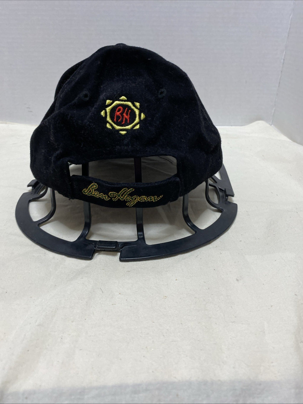 Ben Hogan Hat Cap Strap Back Black Embroidered Golf EST 1953 Mens Adjustable