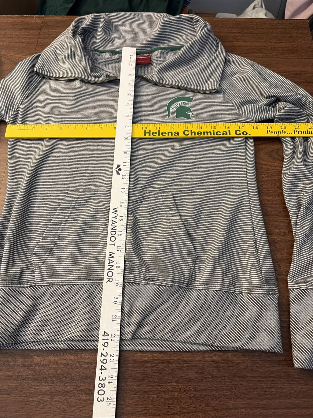 Colosseum Women’s Large Michigan State Spartans Zip Up Jacket