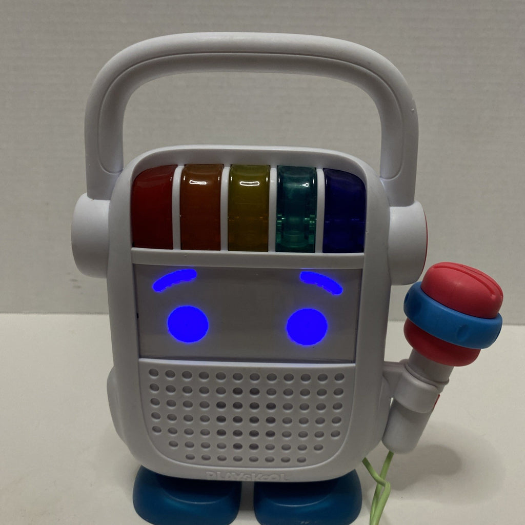 Playskool Rock n’ Roll Bot Bluetooth Speaker Voice Changing Karaoke Microphone 