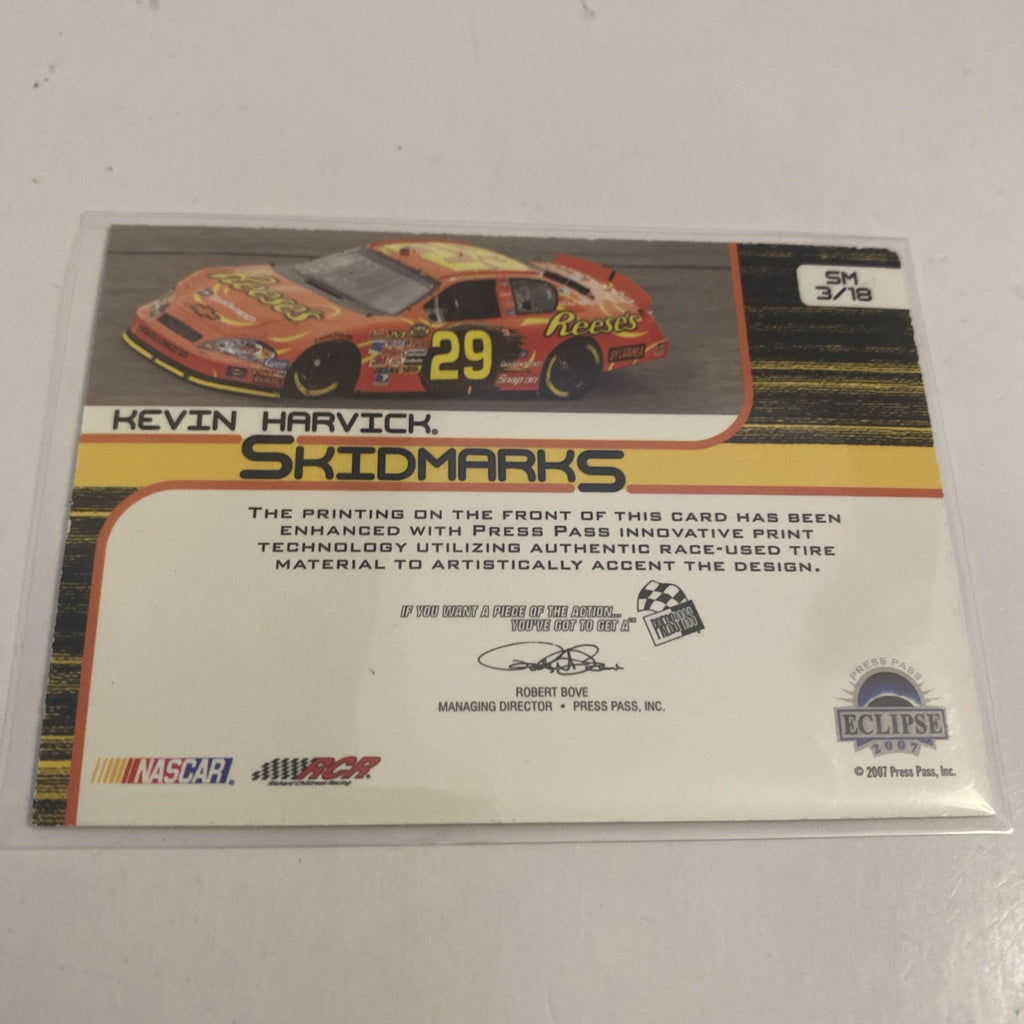 2007 Press Pass Eclipse Skidmarks #3 KEVIN HARVICK 🏎Racing 🏁NASCAR🏁 92/250