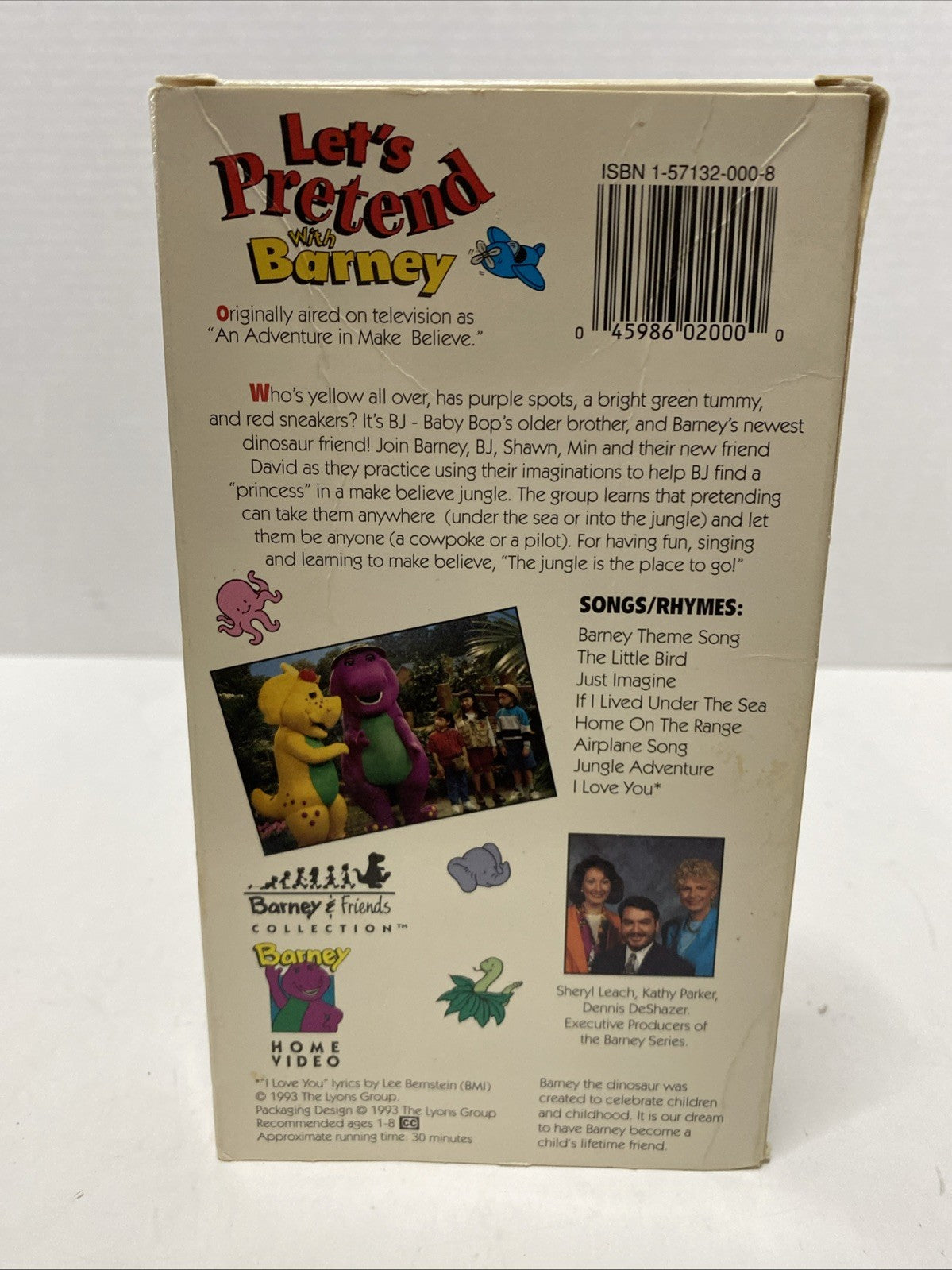 Let's Pretend with Barney - Barney & Friends Collection - Sing Along - VHS 1993