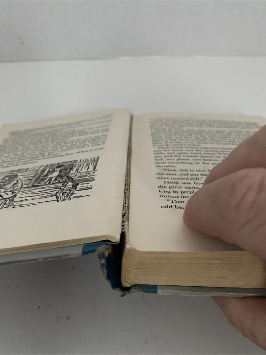 Heidi Vintage Book by Johanna Spyri 1954 Illustrated Hardcover Book 