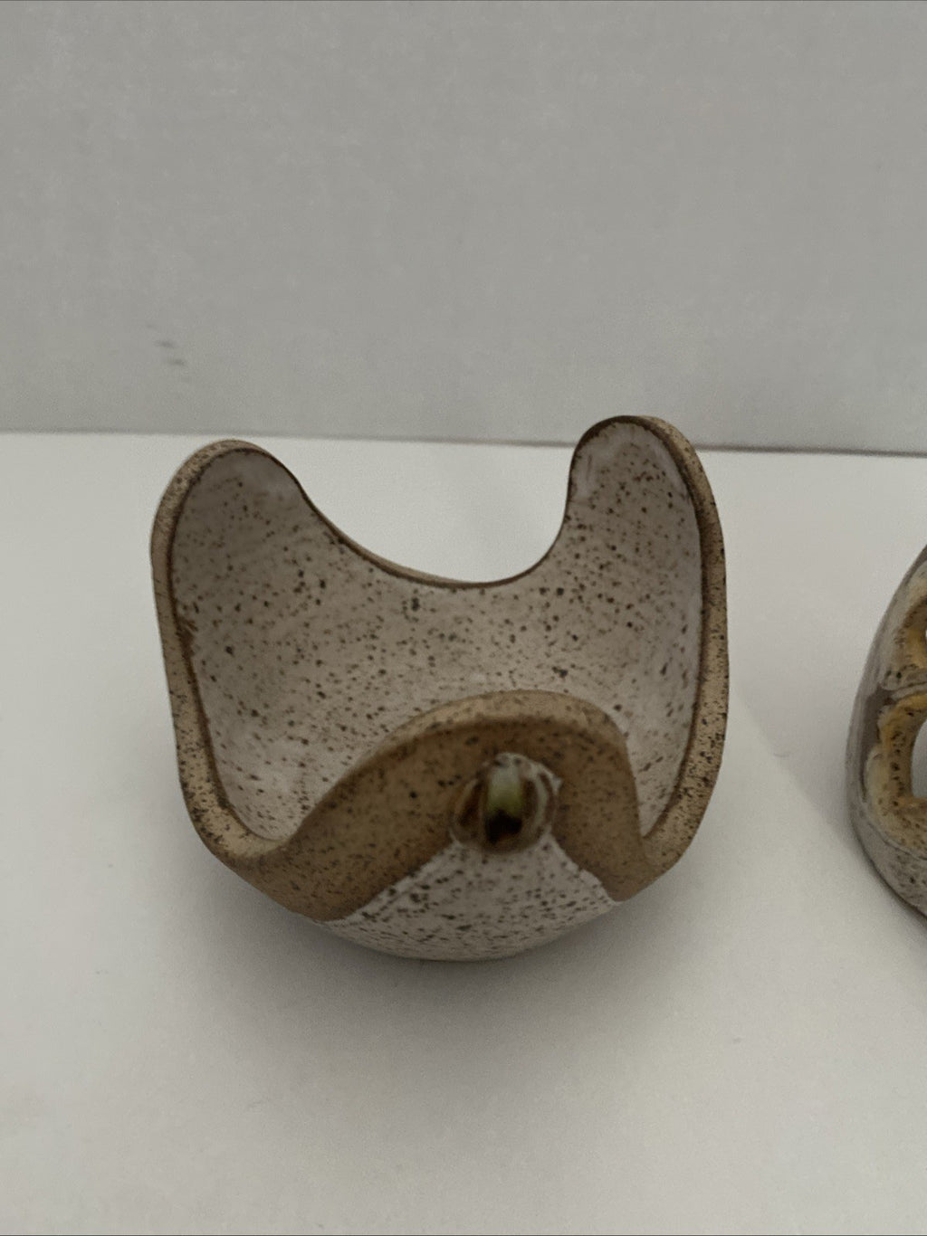 VTG Judy Brater Pottery Tea Light Candle Holder Fairy Light Lamp Lantern Ceramic