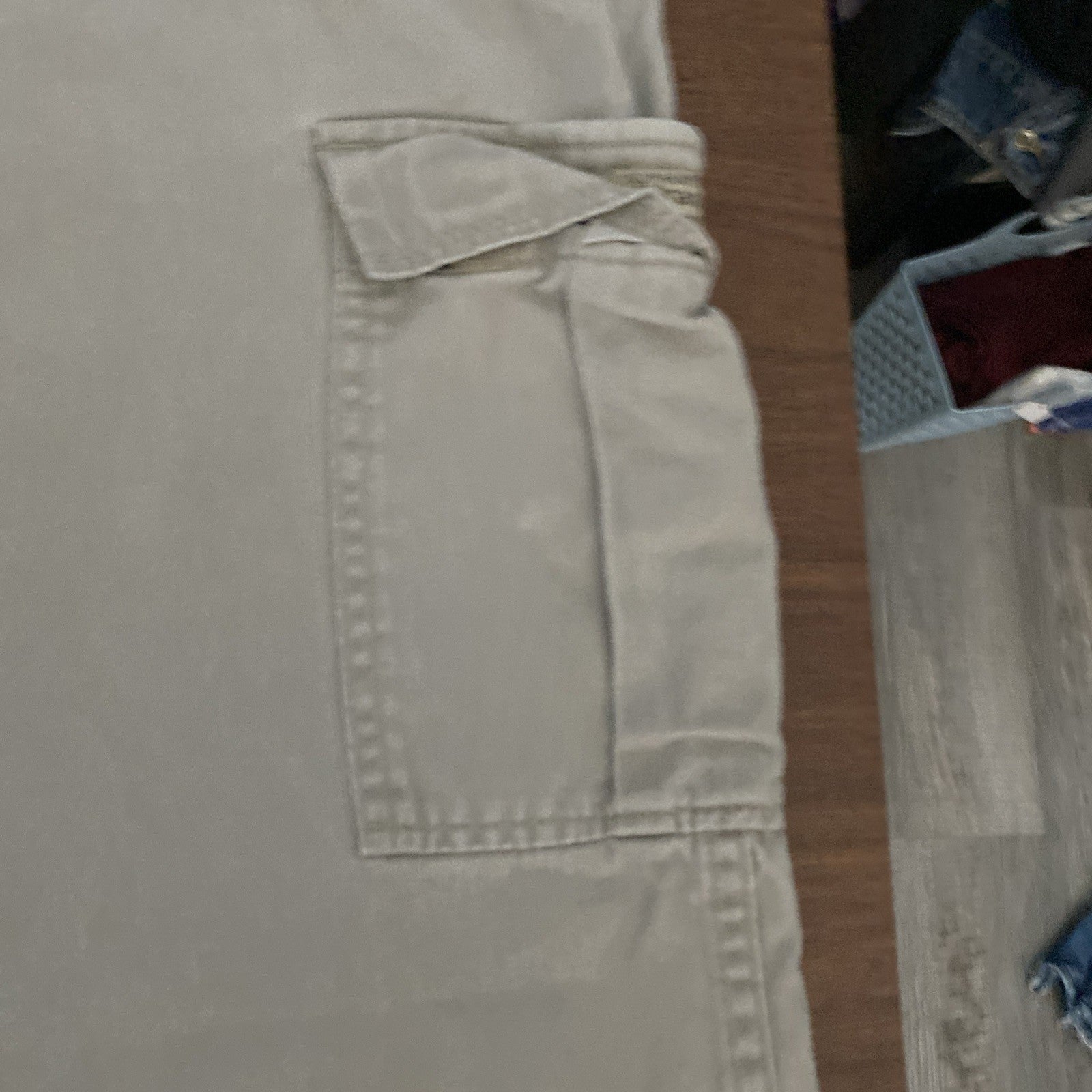 Wrangler Men’s Beige Cargo Pants Khaki 40X30 Outdoor Free Shipping