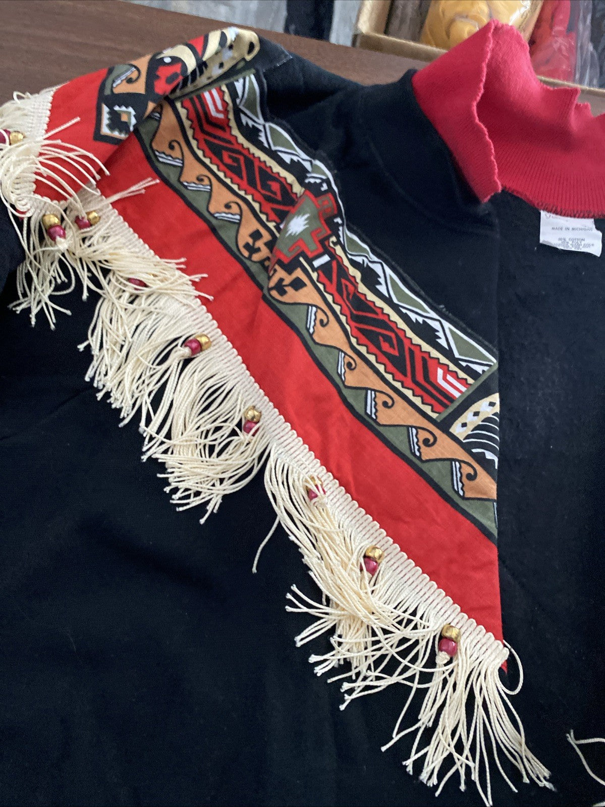 Frankly country Native American custom sweat jacket long sleeve 2XL