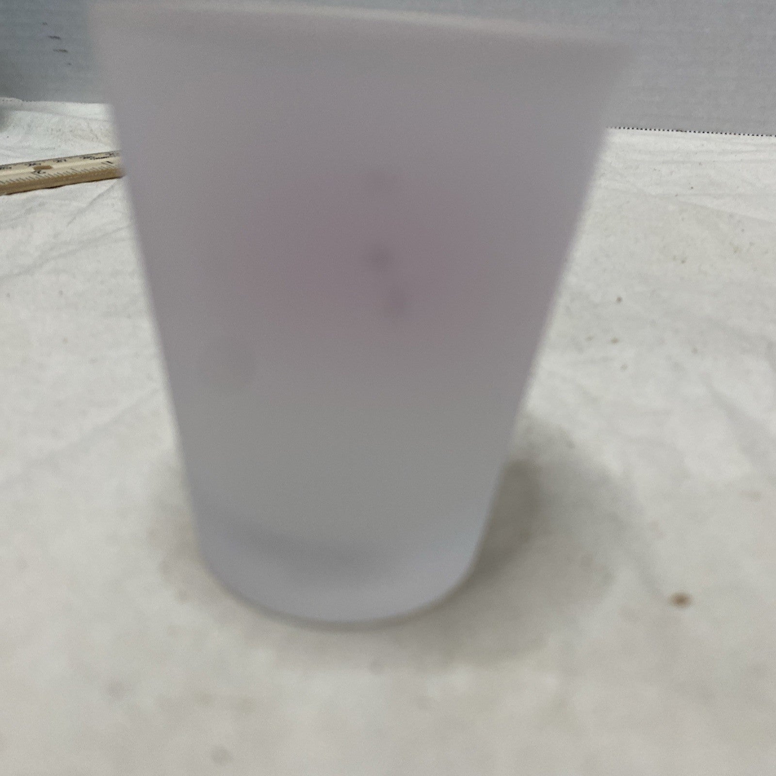 TAPOUT Pink Collectible Shot Glass Clear Frosted UFC Fight Liquor Barware