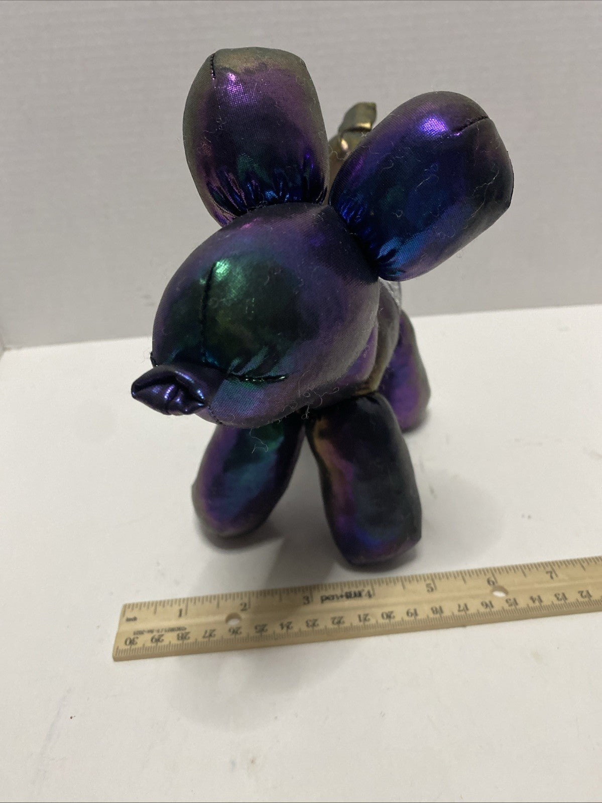 Way To Celebrate Halloween/Dia De Los Muertes! Skeleton On Iridescent Plush Toy!