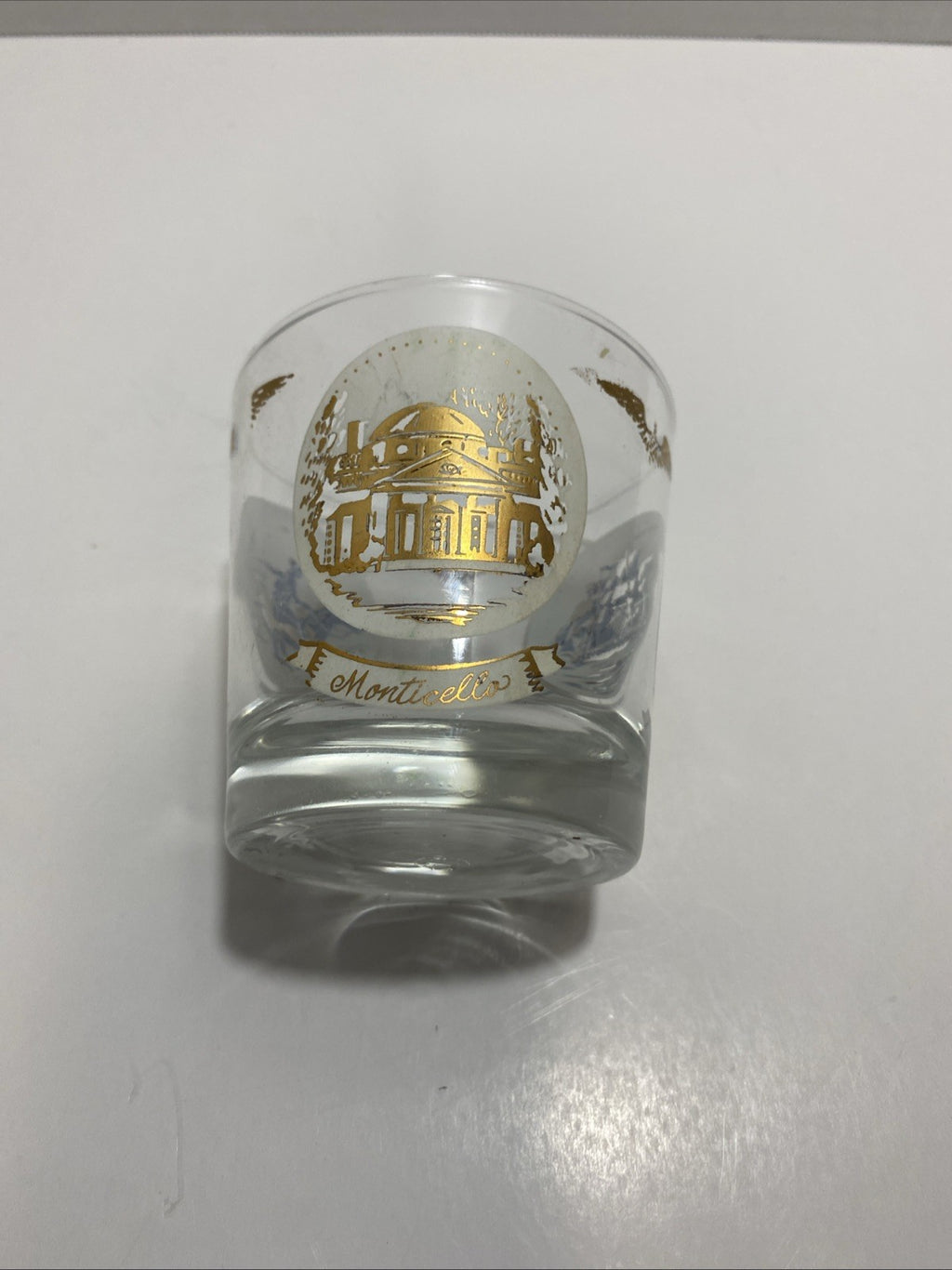 Paul Revere, OldIronsides, Bar or Old Fashion Glass Vintage Libbey, 3.5"H