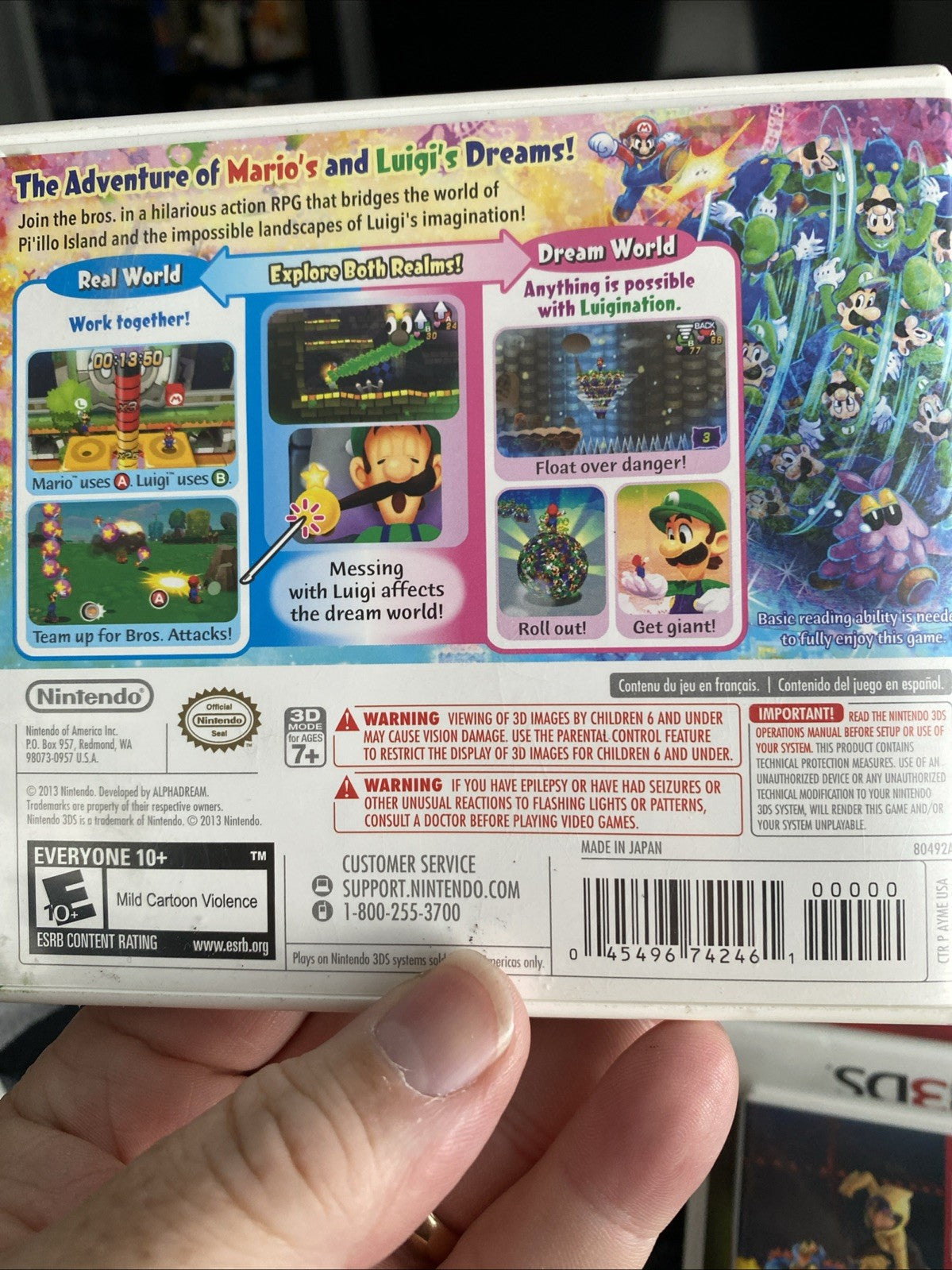 Mario & Luigi: Dream Team (Nintendo 3DS, 2013) (Tested) 