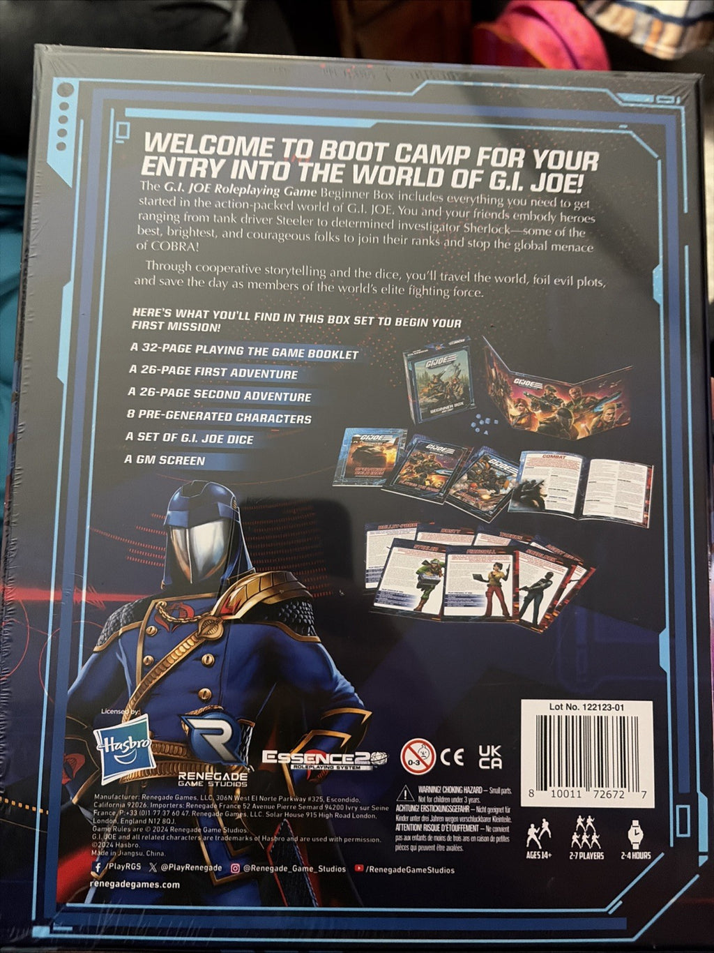 G.I. JOE Roleplaying Game Beginner Box: Boot Camp Starter RPG Renegade