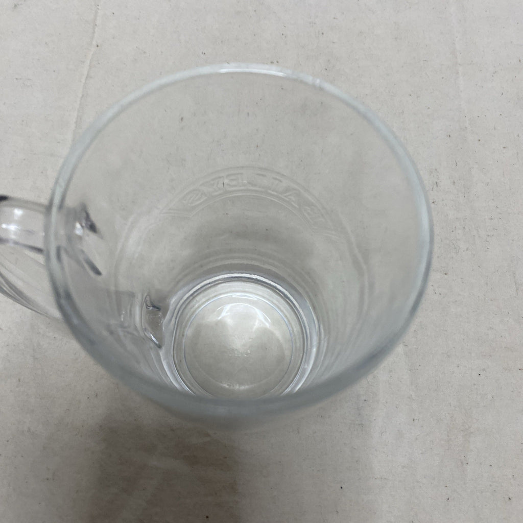 Bailey's Irish Cream Clear Glass Mug 10 Oz Embossed Lettering