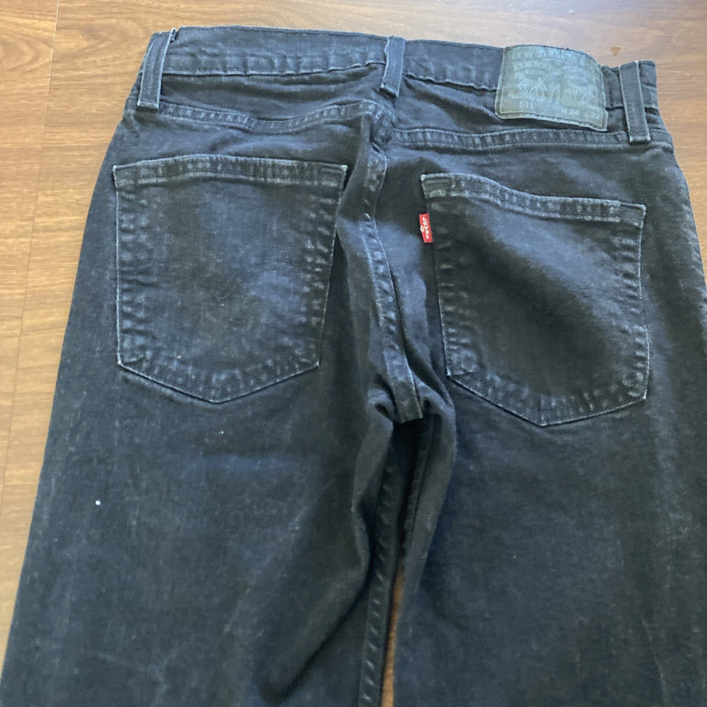 Levis 511 Jeans Mens 32 X 30 Slim Fit Blue Denim Medium Dark Wash Free Shipping