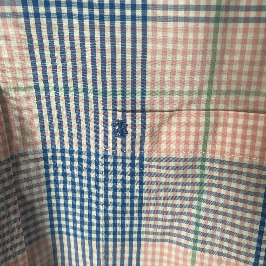 Izod men’s long sleeve shirt size large pink blue green