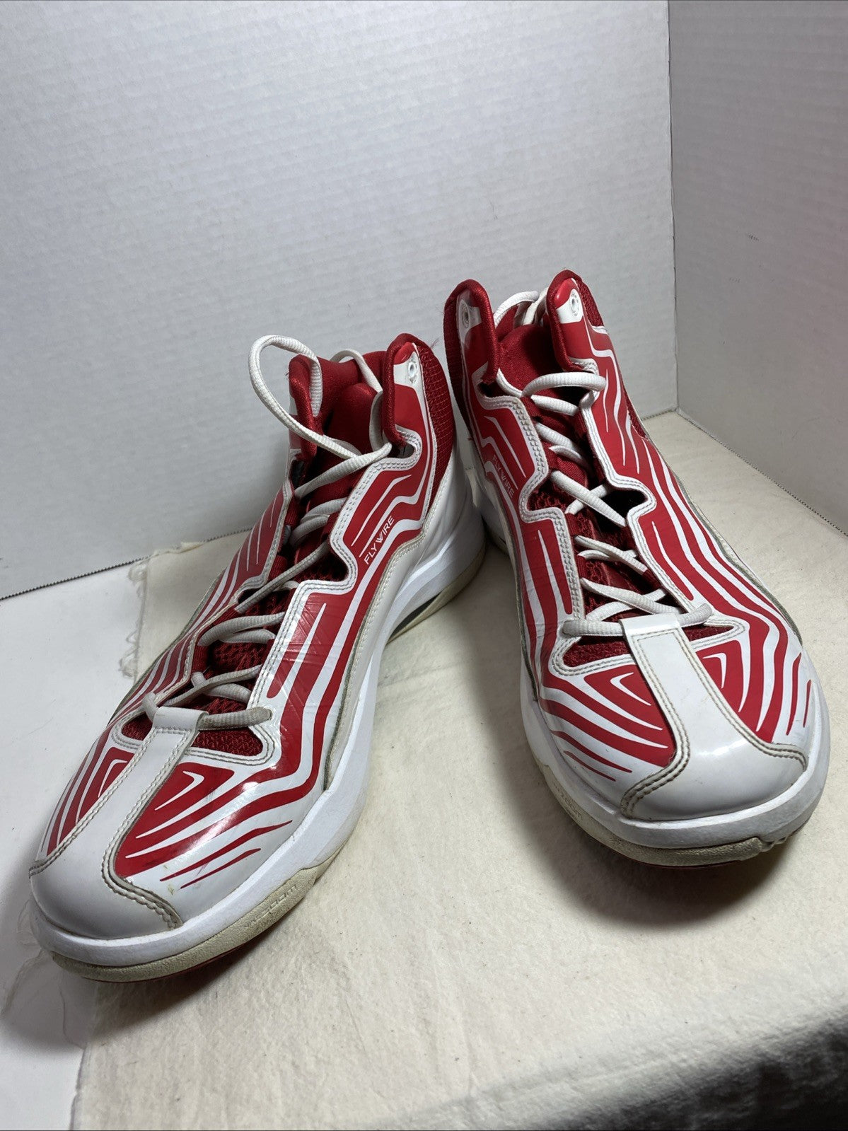 ~Men's Nike Air Jordan Aero Mania Flywire Sneakers ! Sz 12 Red/White