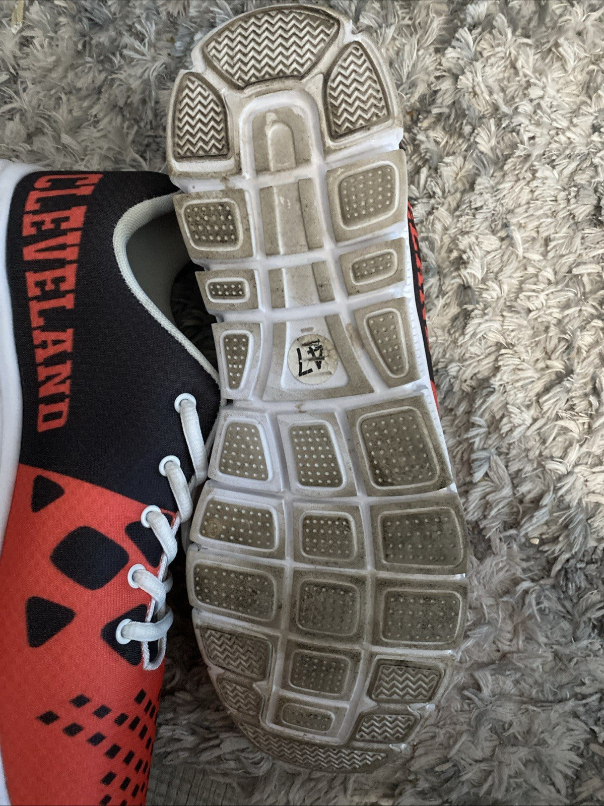 NFL Fanskiks Cleveland Browns Athletic Shoes Orange And Brown