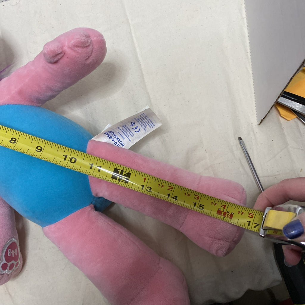 Trolls World Tour Poppy Build A Bear BAB Neon Rainbow Hair Large Plush Doll Only