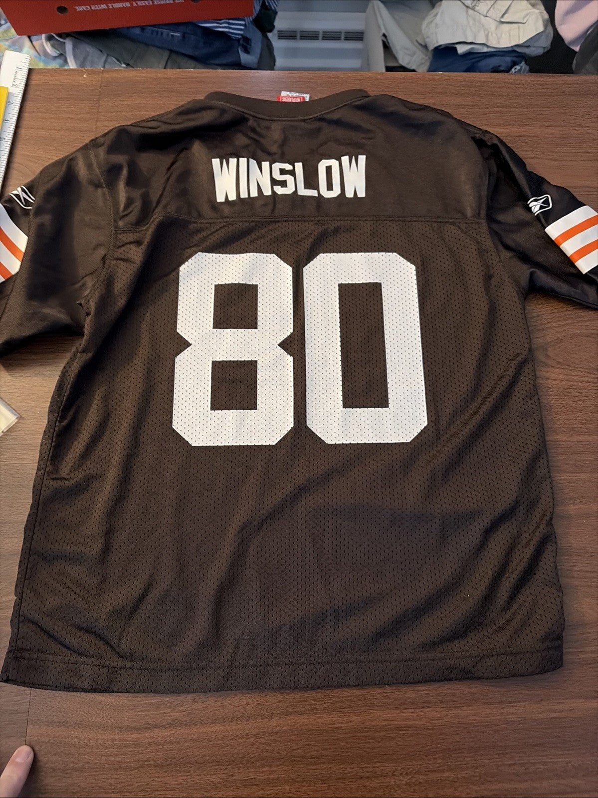 Cleveland Browns Jersey Size Large (14-16) Kellen Winslow #80 Brown NFL Reebok