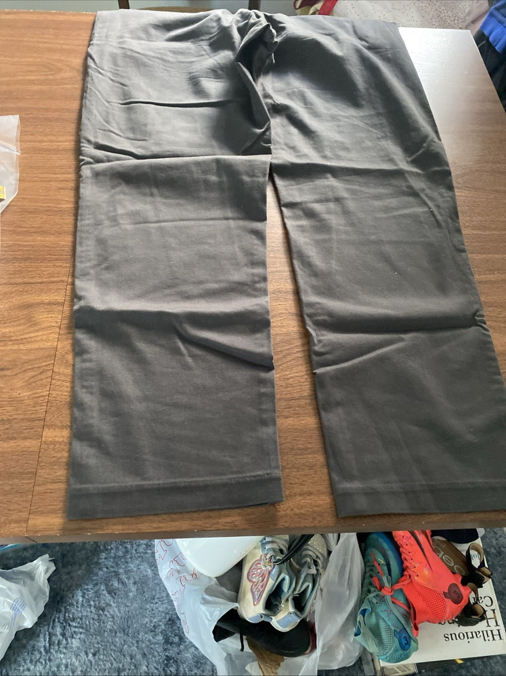 Abercrombie & Fitch Men's Pants Sz 32x31 Stretch 90's Straight Black Chino