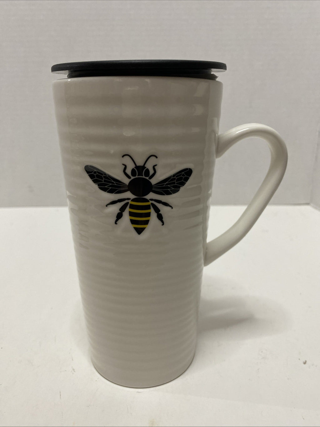 SweetNes Honeybee Travel Mug With Handle 19 Fl Oz Ceramic