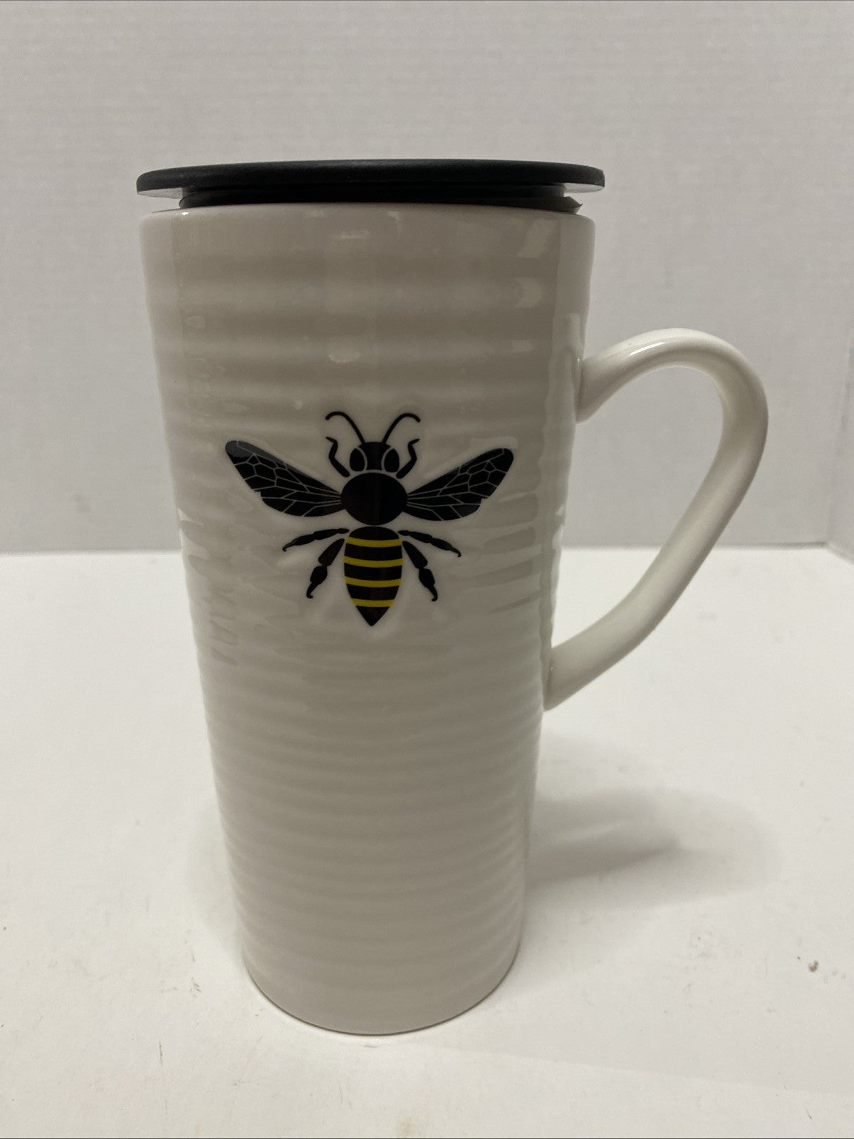 SweetNes Honeybee Travel Mug With Handle 19 Fl Oz Ceramic