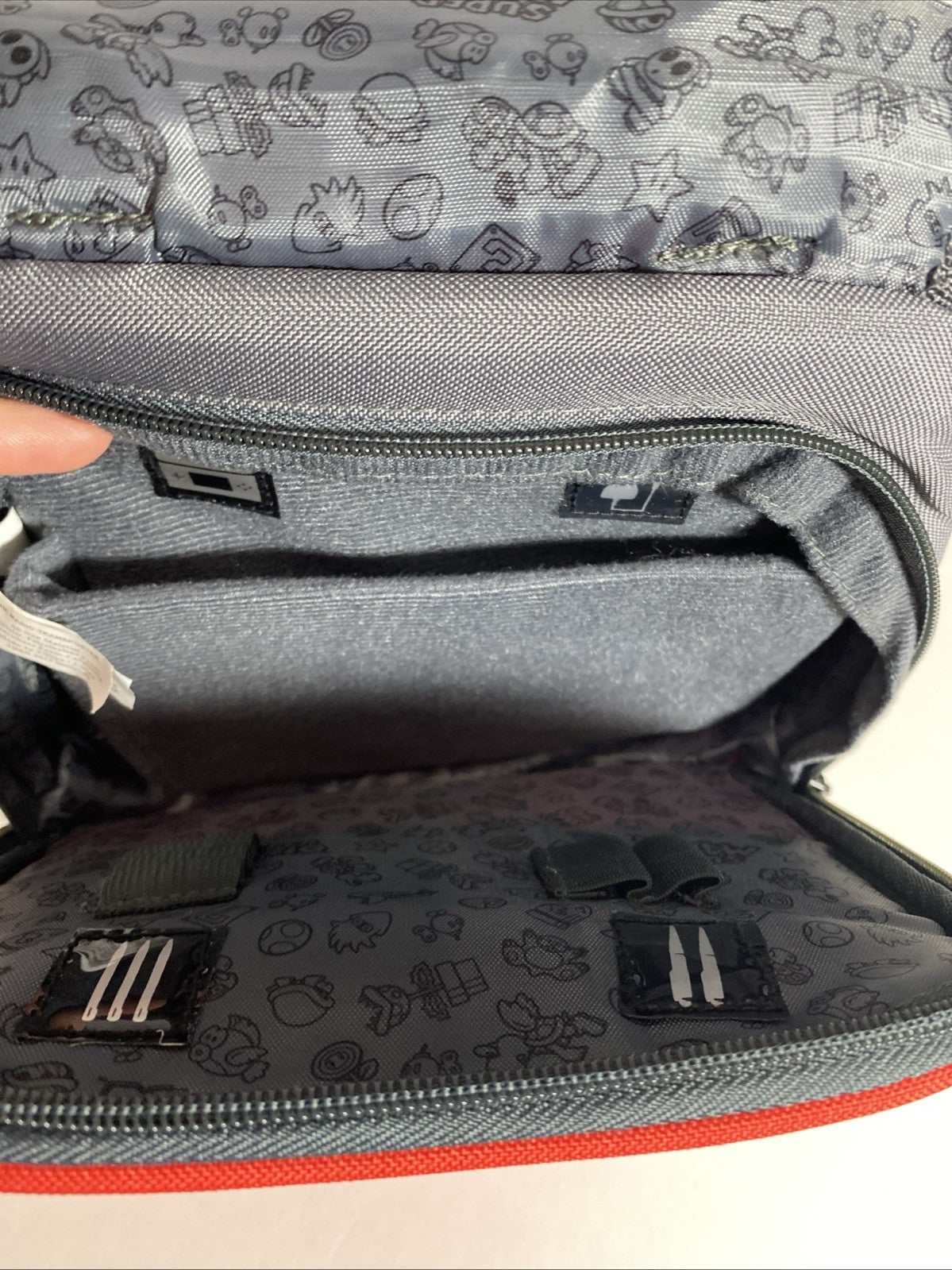 Super Mario Carrying Case vtg Nintendo 3DS Red Big Mario Logo
