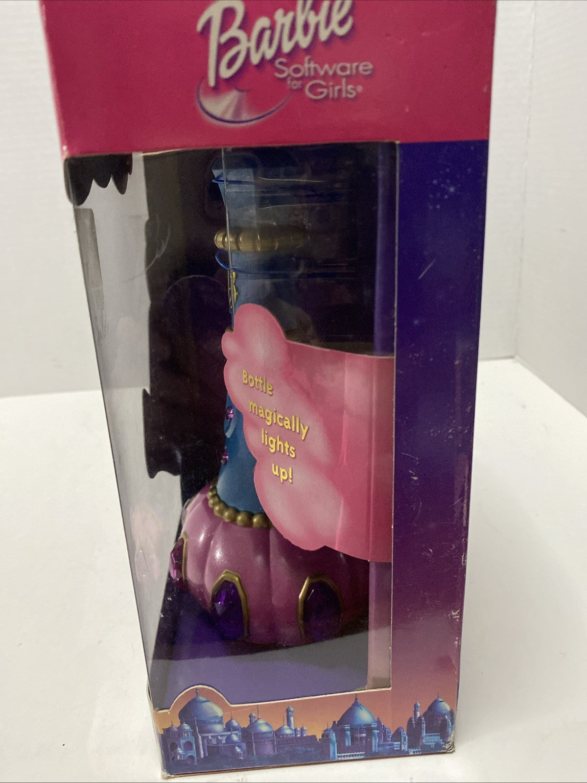 VTG 2000 Barbie Magic Genie Bottle Toy and CD ROM PC Game Mattel #27445 SEALED