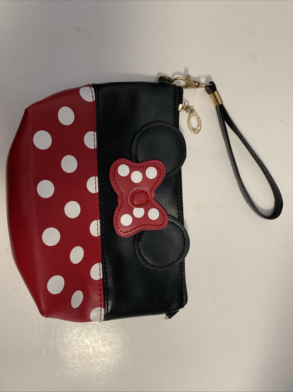 Disney Minnie Mouse Travel Bag Or Small Purse Zipper Makeup Bag Pouch Handbag