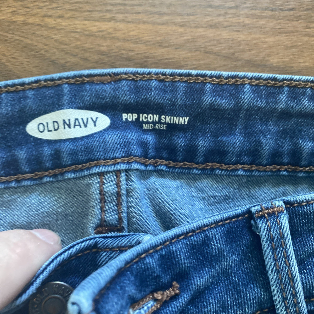 Old Navy Jeans Womens Size 6 Pop Icon Skinny Mid-Rise Blue Denim Waist 30