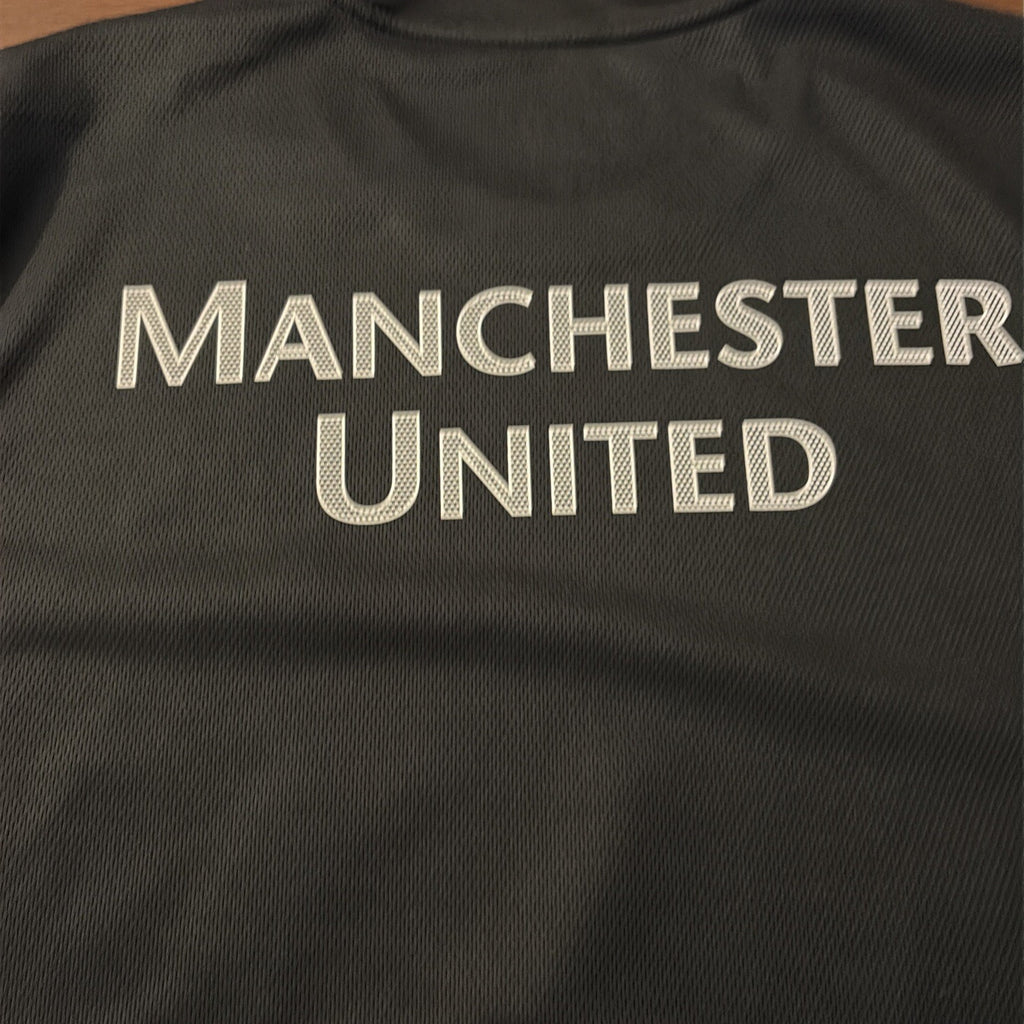 Manchested United Jersey Mens XL Black Gray Nike Training Top EPL Prematch 2012