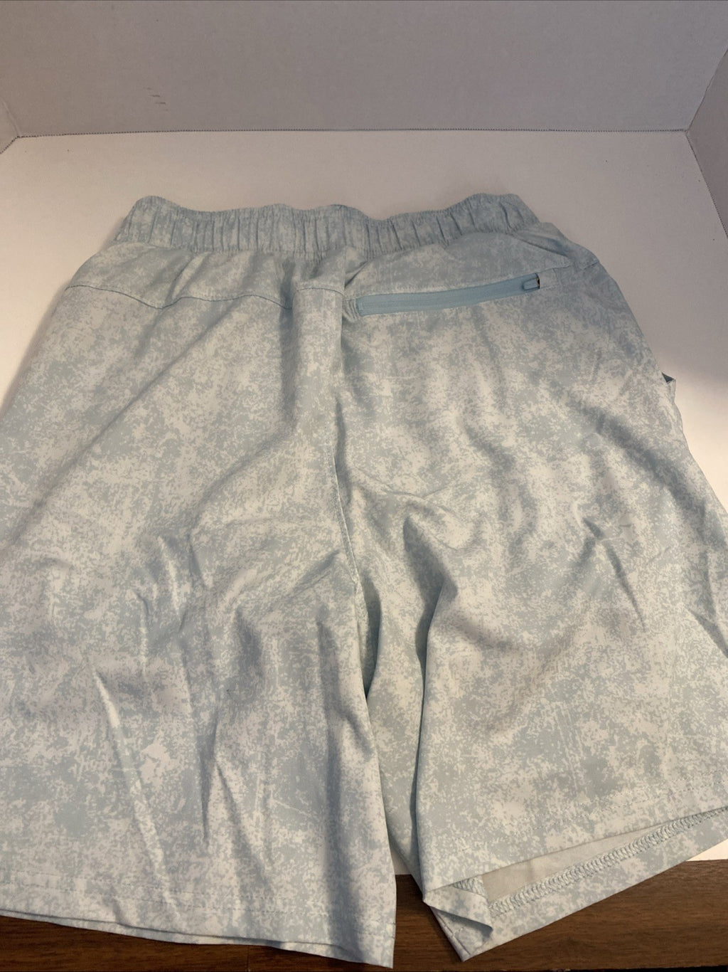 MTA sports size small shorts with spandex leggings light blue