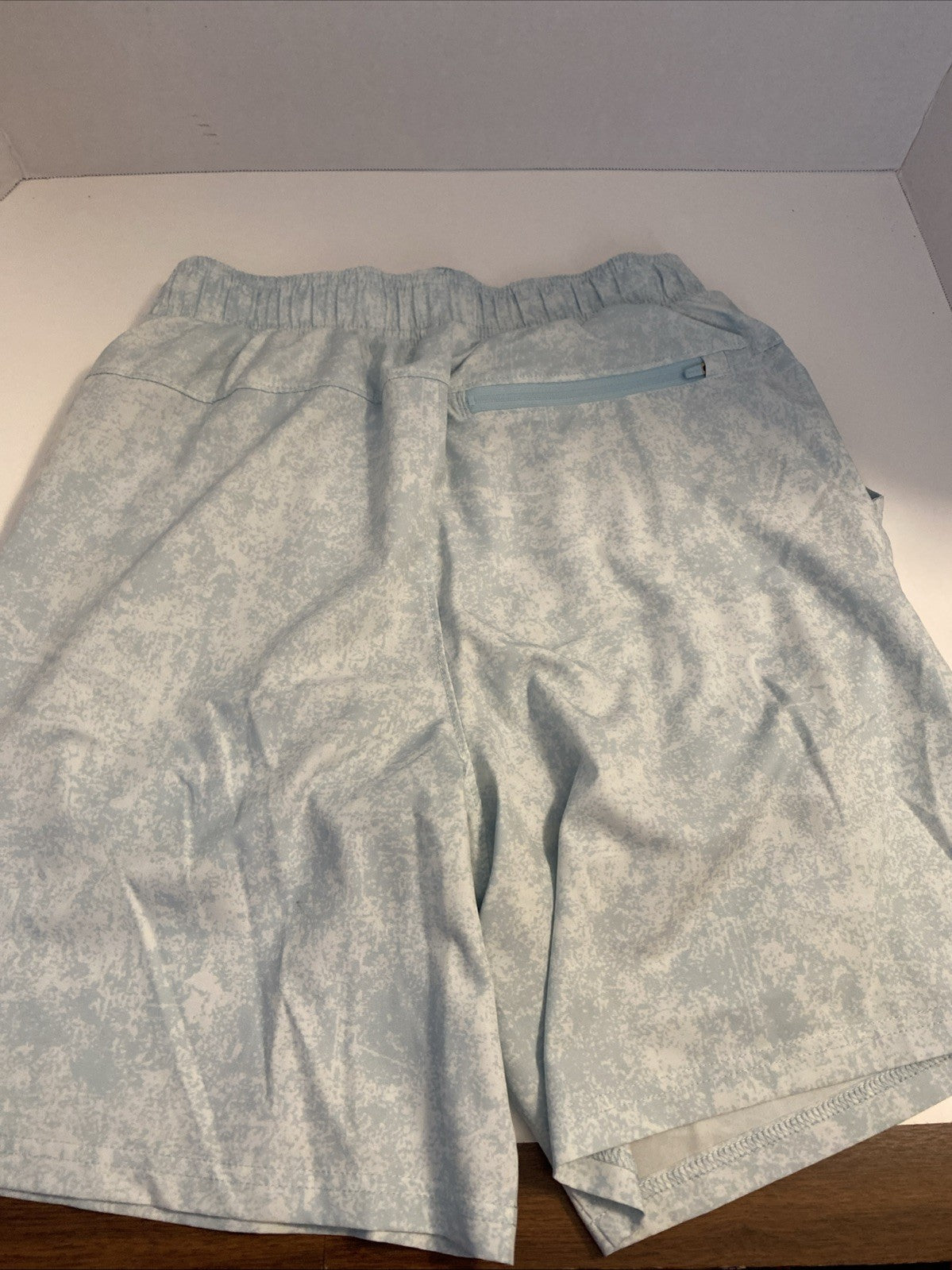 MTA sports size small shorts with spandex leggings light blue
