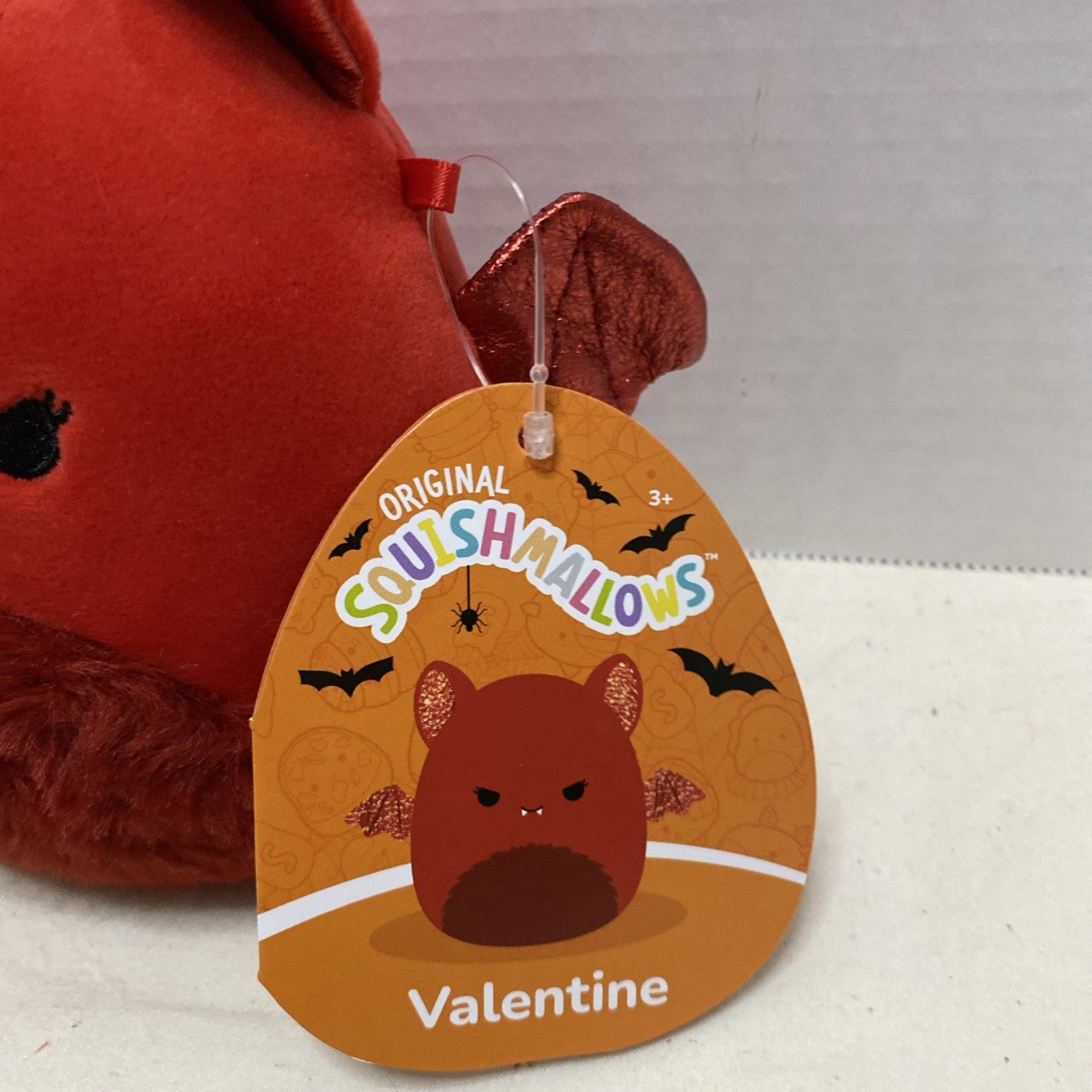 Squishmallows Halloween Valentine the Bat Fuzzy Belly 5 Inch Soft Plush New