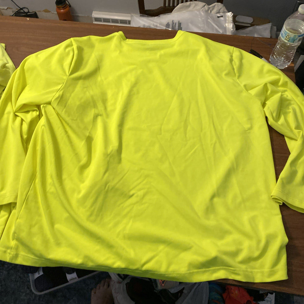2 dickies 3XL men’s long sleeve safety shirts bright yellow