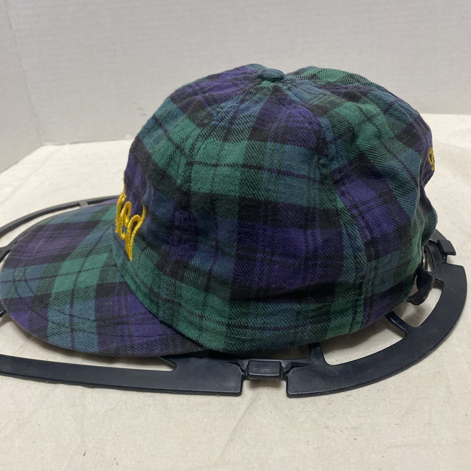 Vintage Bare Naked Plaid Snapback Hat