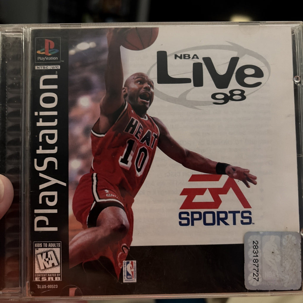 NBA Live 98 (Sony PlayStation 1, 1997) w/manual, tested working, clean