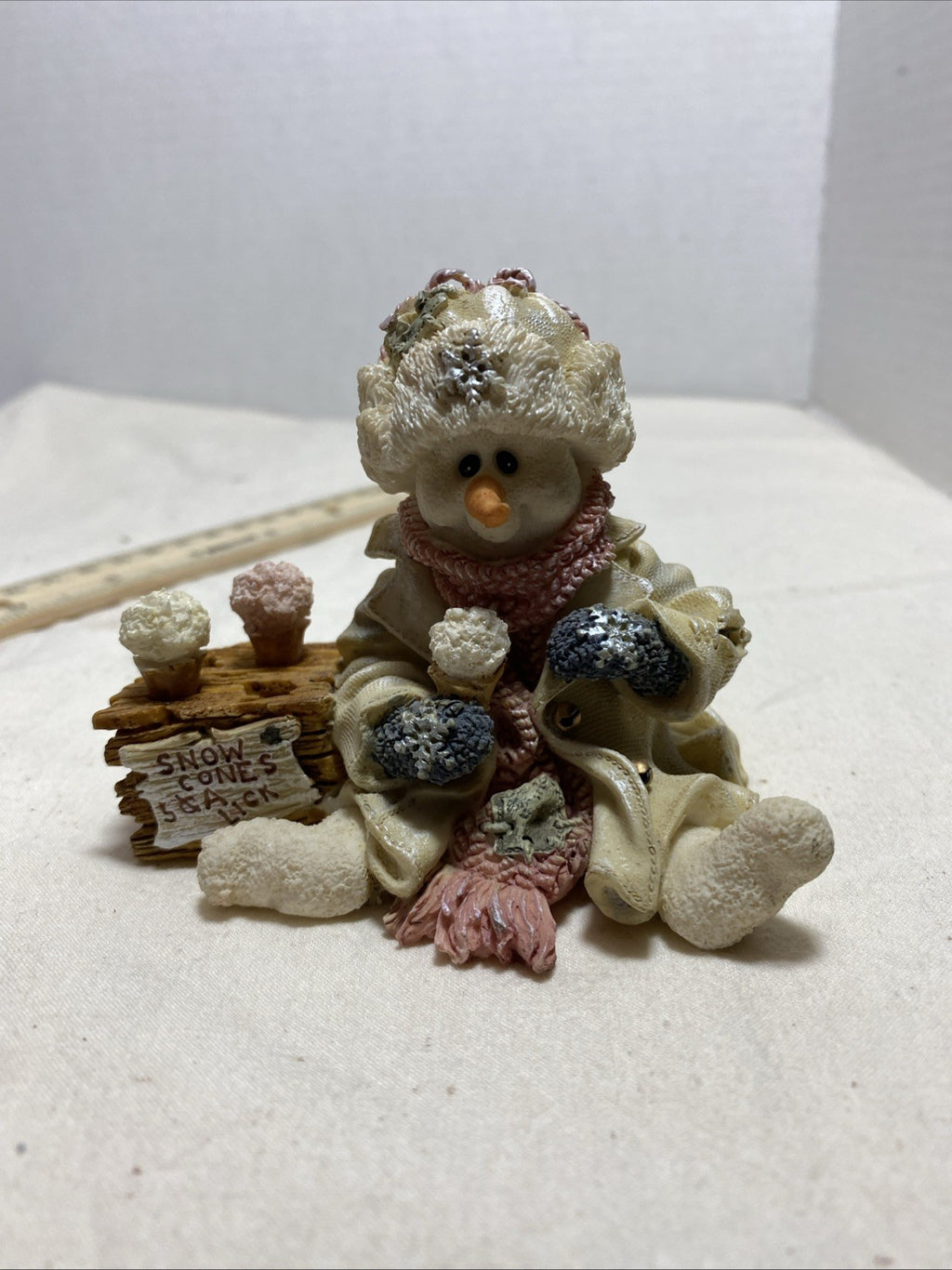 VTG Boyds Bears Wee Folkstone Collection-"Slurp"and the Snowcone Stand#36500 