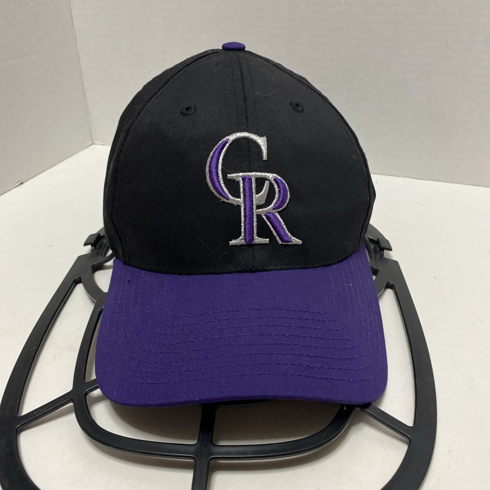 MLB Colorado Rockies Hat Purple Bill Embroidered Logo Snapback 60/40 Cap OSFA