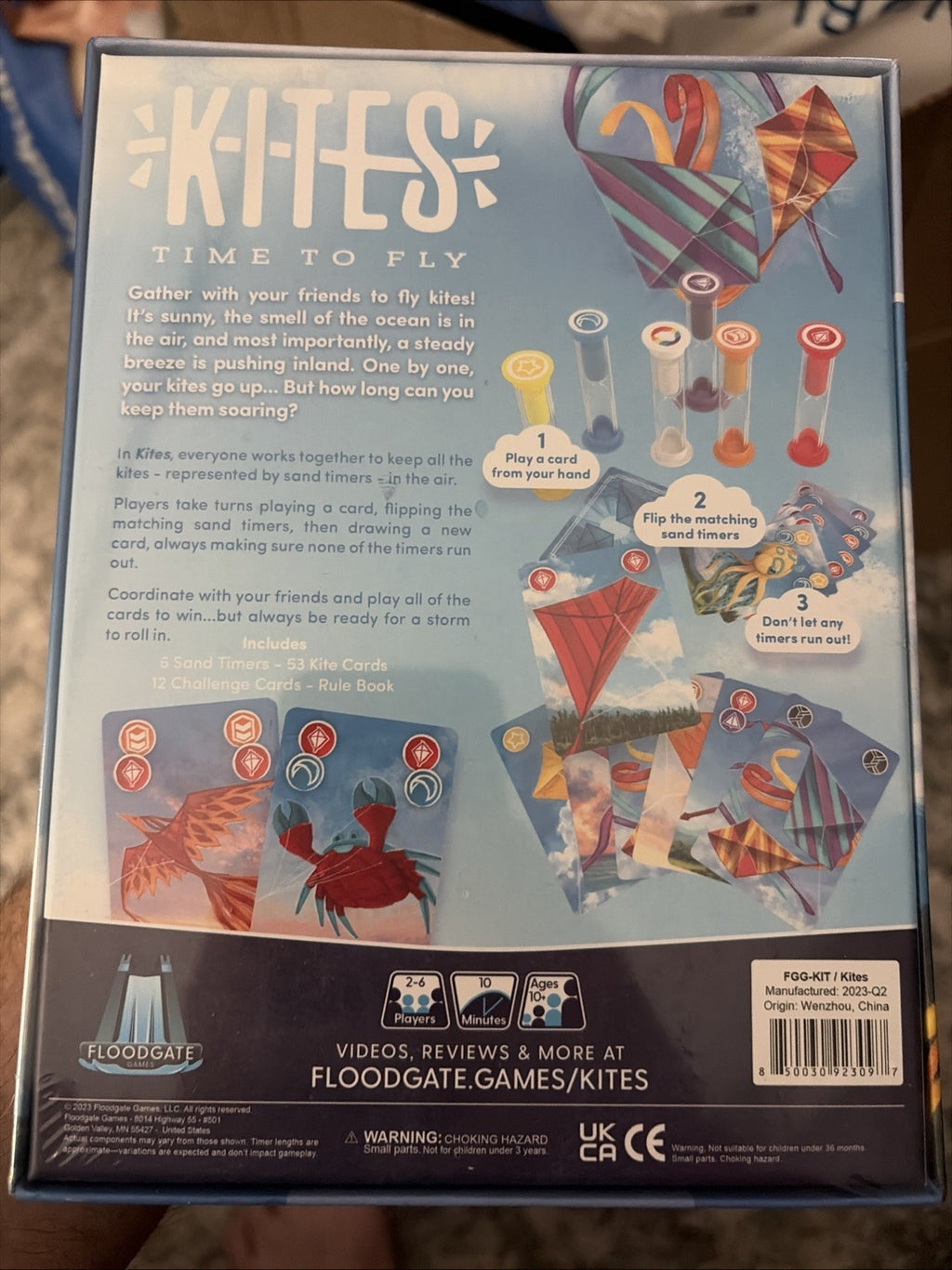 Kites: Time to Fly - Real-Time Card Board Game by Floodgate Games - New & Sealed
