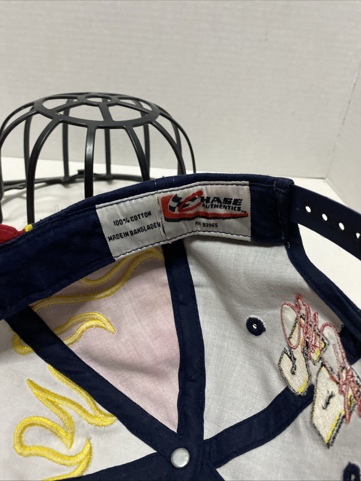 Dupont Motorsports Nascar Navy Blue W/Flames #24 Chase Authentic Hat Cap