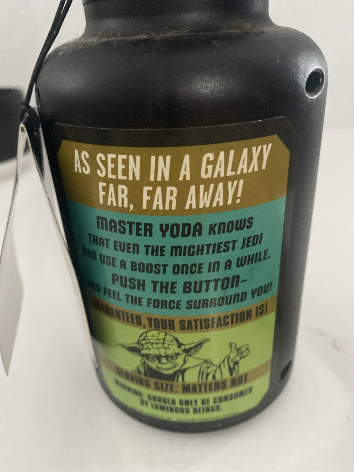 Euc 2015 Hallmark The Force In A Jar Yoda Star Wars Hologram and Sound Works 