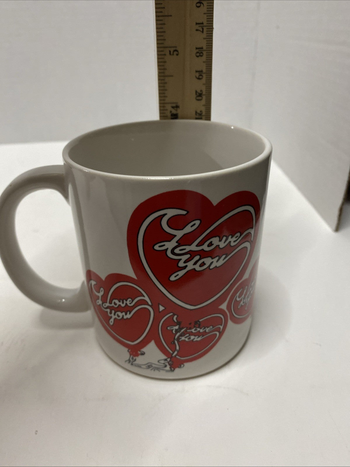I Love You Big Red Heart with tiny hearts all... 1988 Vintage