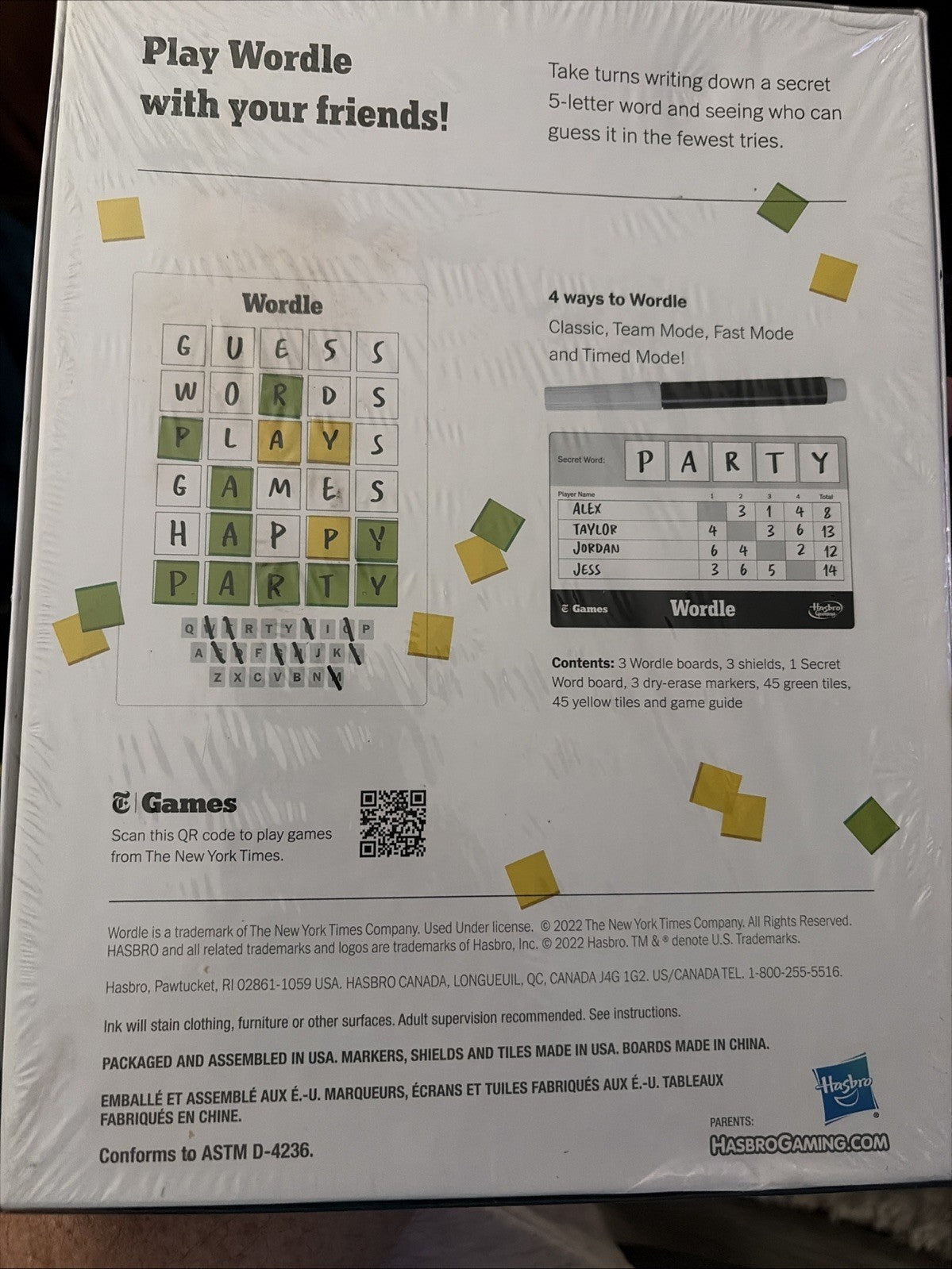 Wordle The Party Game for 2-4 Players New Factory Sealed Family Game Night