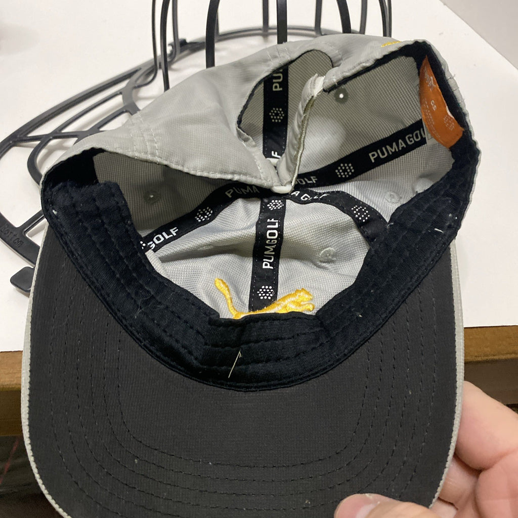 Puma golf ball cap adjustable back one size gold puma