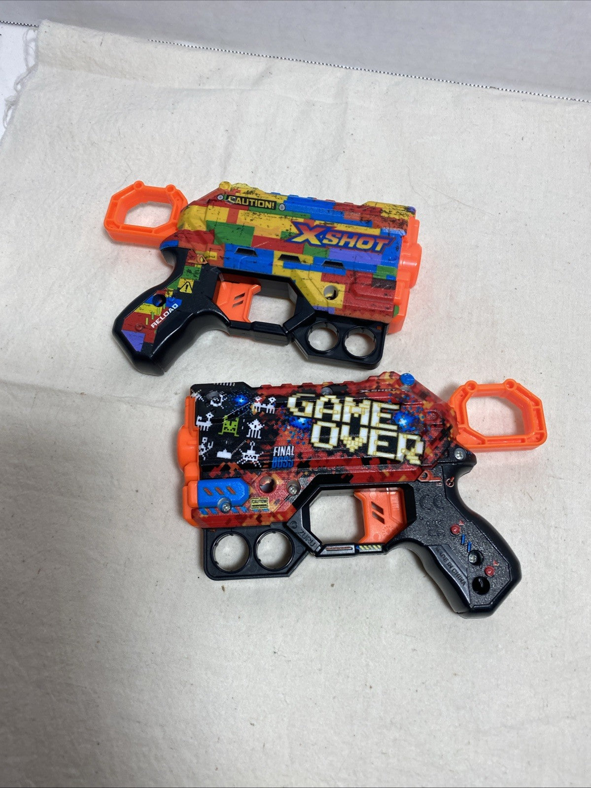 2 Nerf X-Shot Pistols Game Over Special Ops