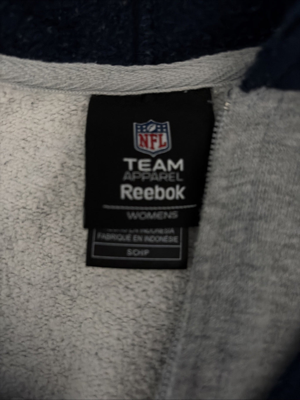 NFL Dallas Cowboys Team Apparel Reebok Women’s Small Sweatshirt Full Zip