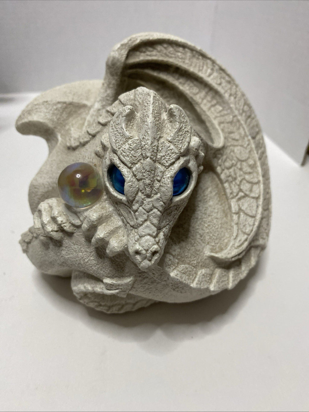 Windstone Editions Pena Dragon Candle Lamp 1999 White D&D Magic Castle