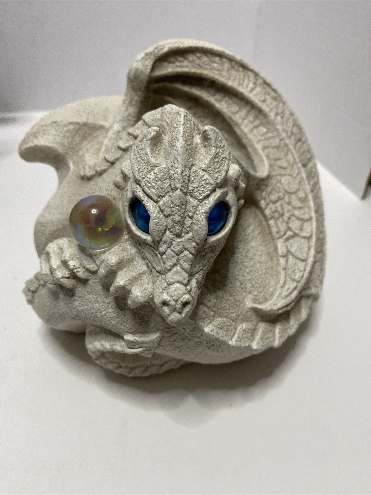 Windstone Editions Pena Dragon Candle Lamp 1999 White D&D Magic Castle